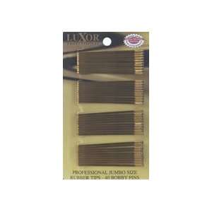   Pro Style 40 Count Jumbo Brown Bobby Pins (Model: 5153BR): Beauty