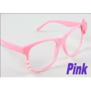  Super Cute Pink Kitty Glasses with Clear Lenses: Health 