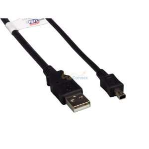  6ft USB2.0 A Male to Mini B 4 pin Male Cable, Black Electronics