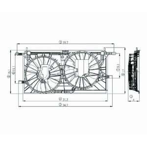   CONDENSOR COOLING FAN ASSEMBLY, WITH REAR AIR CONDITIONING: Automotive
