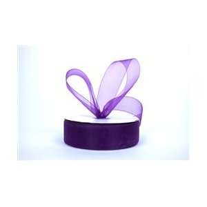  Organza Ribbon   Regal Purple (100 yards) Arts, Crafts 