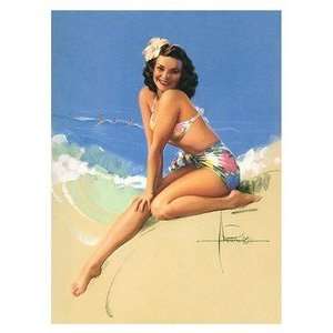  Hawaii Poster Sunny Skies 9 inch by 12 inch