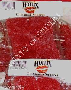 CINNAMON CANDY   SOFT SUGAR DUSTED JELLY SQUARES 4 PKS  