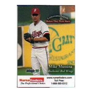  Mike Mussina Baseball Magnet Card Minor League Stadium 