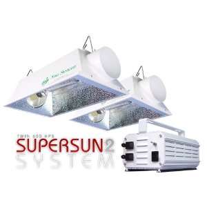  Twin 600 HPS Super Sun 2 Grow Light Sys.: Patio, Lawn 