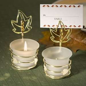  Autumn Placecard Holder Candle