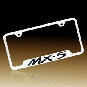  Mazda MX 5 Polished Steel License Plate Frame: Automotive