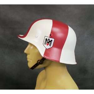  German WWII M42 Combat Medic Red Cross Helmet Everything 