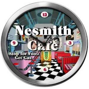  NESMITH 14 Inch Cafe Metal Clock Quartz Movement: Kitchen 