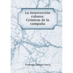    CrÃ³nicas de la campaÃ±a Tesifonte Gallego GarcÃ­a Books