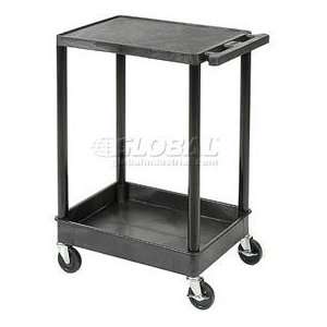  Flat Top Shelf Plastic Utility Cart 400 Lb. Capacity: Home 