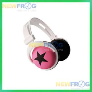 Pink Mix Style Star Earbud Headphones For iPod MP3 PSP  