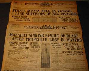    Principessa MAFALDA   Italian Steamship Disaster / Sinking  