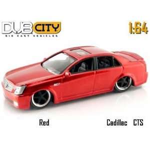   Kustoms Candy Red Cadillac CTS 1:64 Scale Die Cast Car: Toys & Games
