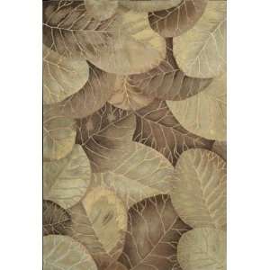  Nourison Tropics TS 12 Brown Green 7 6 X 9 6 Area 