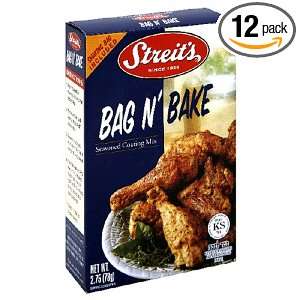 Streits Matzo Specialty, Bag N Bake, 2.75 Ounce Units (Pack of 12)