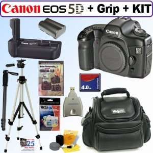  Canon EOS 5D 12.8 MP Digital SLR Camera + Canon BG E4 