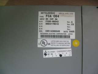 MITSUBISHI CNC CONTROL FCA C64 MELDAS FCU6 MU042 VGC  