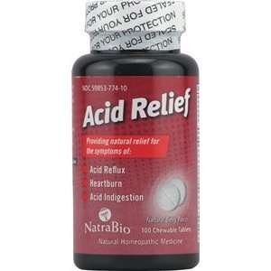  Natra Bio Homeopathics Acid Relief, Berry Flavored 100 