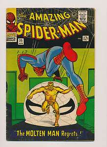  #35 VG, Molten Man, Stan Lee, Steve Ditko Marvel Comics 1966  