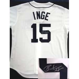 Brandon Inge Autographed Detroit Tigers Jersey: Sports 