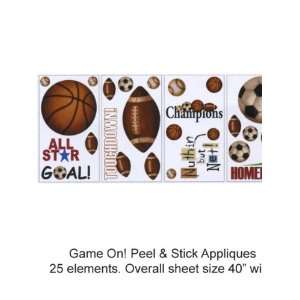   Volume 4 Game On! Peel & Stick Appliques RMK1001SCS: Home Improvement