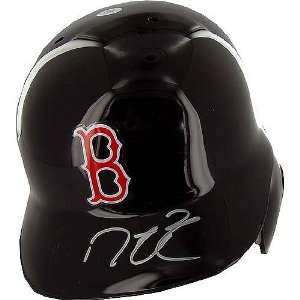   Red Sox Dustin Pedroia Autographed Batting Helmet: Sports & Outdoors