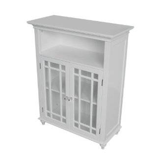Elite Home Fashions Neal Collection Shelved Double Door Floor Cabinet 