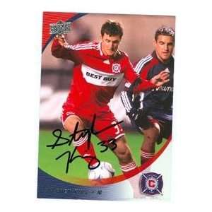 Stephen King autographed Soccer trading Card (MLS Soccer)
