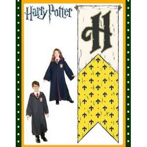  Rare Harry Potter Hufflepuff House 3d Felt Banner NIP 