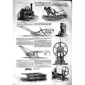  1851 FARMING PLOUGH STEAM ENGINE CROSSKILL COALBROOK