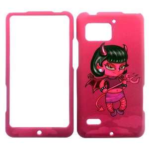   BIONIC RED DEVIL DEMON GIRL COVER CASE: Cell Phones & Accessories