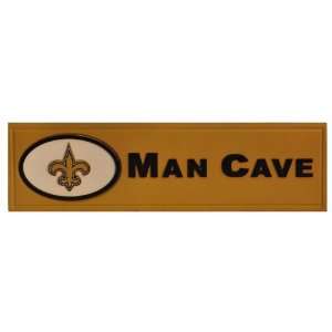    New Orleans Saints Man Cave Wooden Bar Sign: Sports & Outdoors