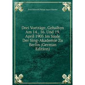  Berlin (German Edition): Ernst Heinrich Philipp August Haeckel: Books
