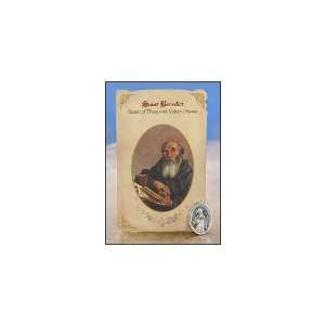 St Benedict Healing Holy Card with Medal