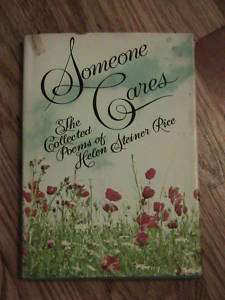 1972 SOMEONE CARES HELEN STEINER RICE BOOK OF POEMS  