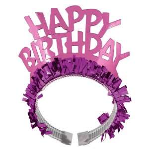   By Amscan Happy Birthday Tiara Headband / Purple: Everything Else