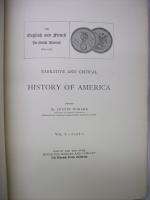 Narrative & Critical HISTORY OF AMERICA by Winsor 1889  