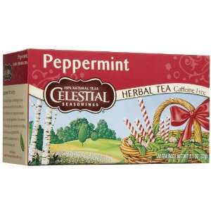 Celestial Seasonings Peppermint Tea Bags, 20 ct, 6 pk:  