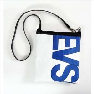   Sailcloth Blue Letters EVSC Metro in White Sailcloth with Blue Letters