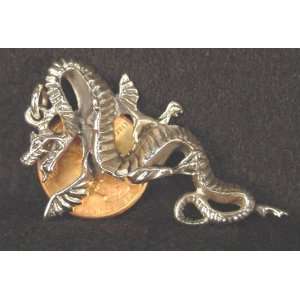   Sterling Silver Celtic Dragon Pendant Wicca Necklace: Everything Else