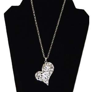  Katwalk Divaz Rhinestone Crystal Heart Necklace Jewelry