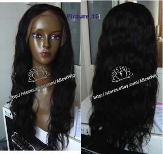 Custom lace wig 100% remy hair&hand knotted.18 to 20  