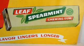 1940s Leaf Spearmint Chewing Gum The Flavor That Lingers Advertising 