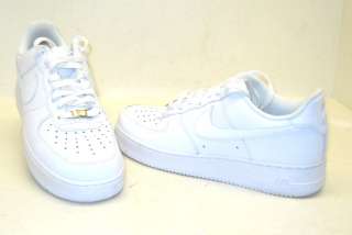 Nike Mens Air Force 1 Low White Leather Size 9.5 NWOB  