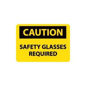  OSHA CAUTION Safety Glasses Required Safety Sign