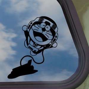  Doraemon Black Decal Nasa SPACE SHUTTLE Window Sticker 