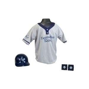  Tampa Bay Rays Baseball Jersey and Helmet Set: Sports 