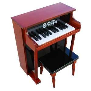  Traditional Spinet Piano in Mahogany and Black 25 Key by 