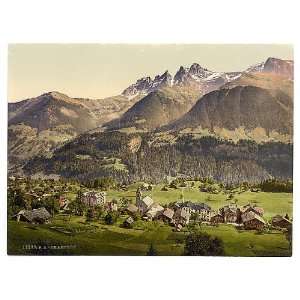 Champery,general view,Valais,Alps of,Switzerland 